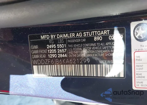 2019 Mercedes-Benz E 450 4Matic from USA, damaged, VIN WDDZF6JB6KA621299